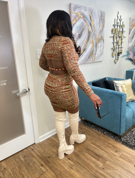 Set You Straight Sweater Dress