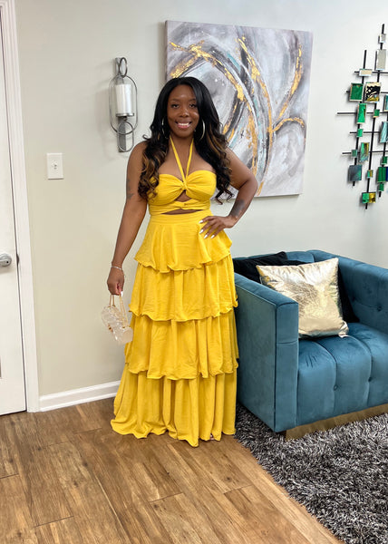 Carlyna Dress (Yellow)