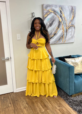 Carlyna Dress (Yellow)